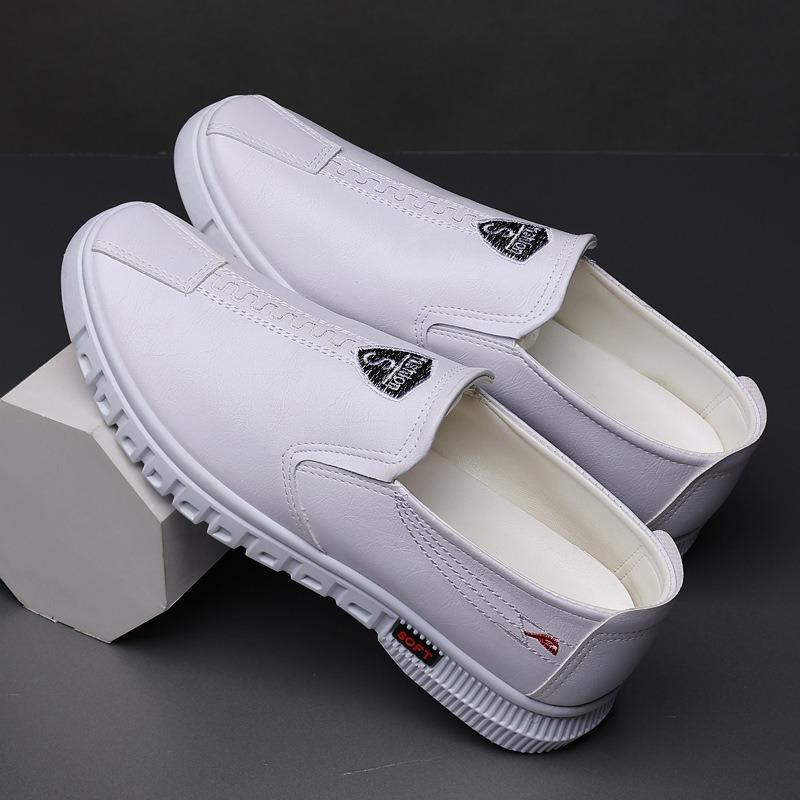 Autumn new men's leather shoes with soft soles and comfortable casual leather shoes