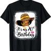 African American Woman It's My 70th Birthday Black Queen T-Shirt