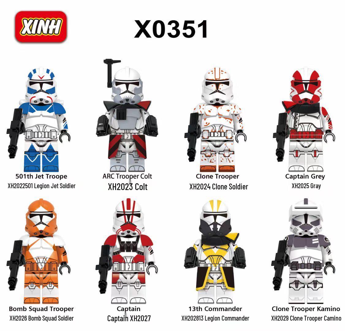 Clone Legion Commander Sci-Fi Building Blocks Figure for Kids