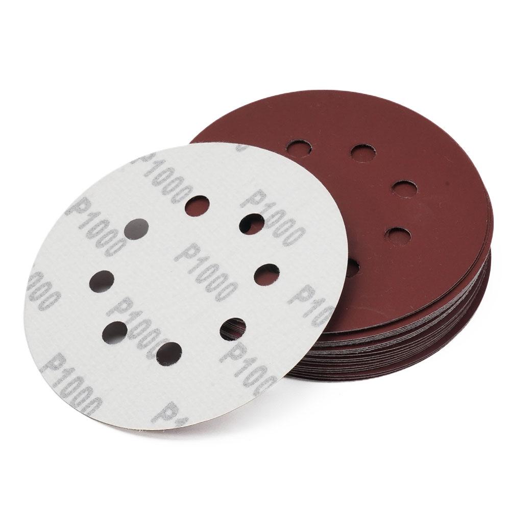 Versatile 125mm Sandpaper Discs 20pcs for Metal Wood and Jade Polishing