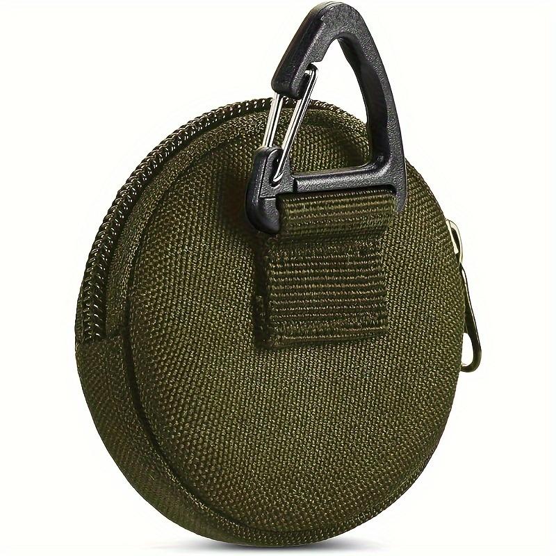 Portachiavi Portafoglio EDC da Esterno | Portamonete con Zip, Custodia per Auricolari con Gancio, Borsa da Tasca