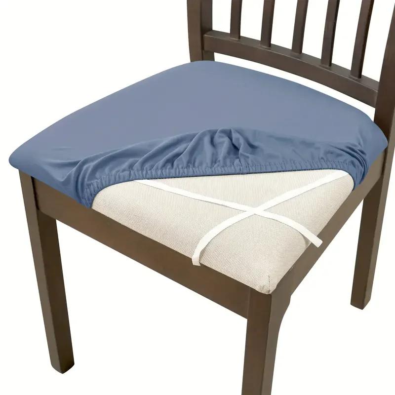 1PC Stretch Dining Chair Seat Covers Spandex Elastic Upholstered Chairs Cushion Cover Removable El Party Chair Slipcovers