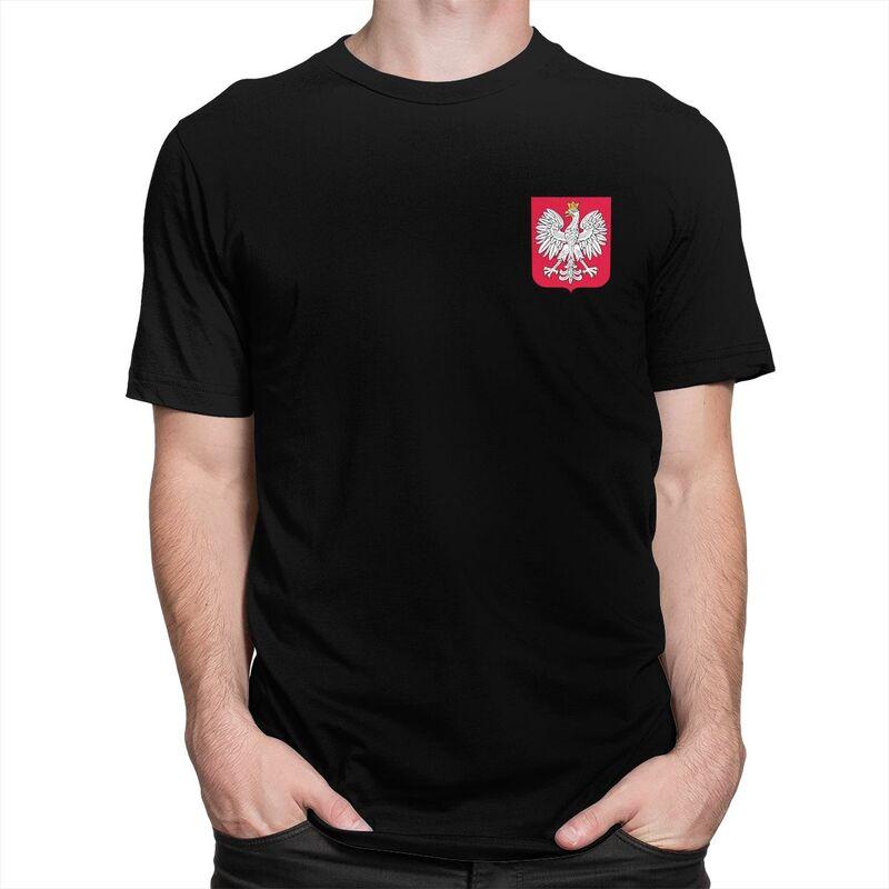 Custom Kingdom Of Poland Flag T Shirts Short Sleeve Cotton Streetwear Tshirt Casual Polska Coat Of Arms Tee Loose Fit Clothes
