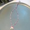 Fashionable Sweet Beads Necklace Short Choker Y2K Colorful Jewelry Pendant Necklace Rice Beads Material for Women Girls