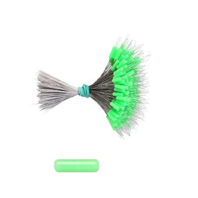 300Pcs Fishing Silicone Bobbers Beads Stoppers Replacement Float Sinkers Stops Oval/Cylinder Fishing Bobbers Space Bean
