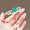 Elegant 2025 Korean Bow Pearl Rhinestone Hair Clip - Internet Celebrity Style