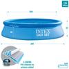 INTEX Easy Set 305 x 76 cm 28116 Large Inflatable Round Pool for Home Use - Easy Setup - 3m Size