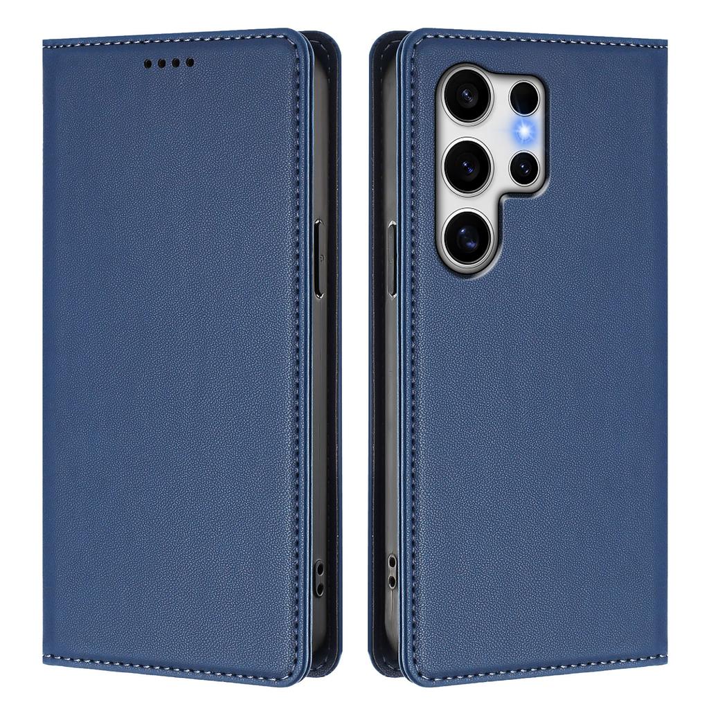 For Samsung Galaxy S25 Ultra Leather Wallet Case Magnetic Closure RFID Blocking Phone Cover