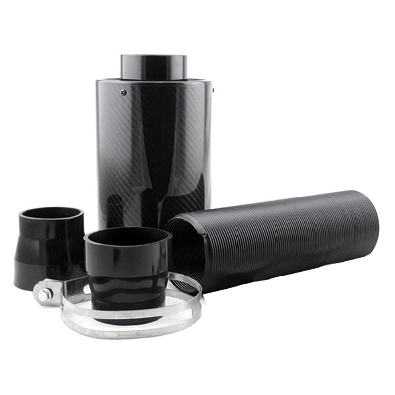 Air Intake Kit With Intake Turbine Universal Car Carbon Fiber Cold Feed Induction Air Intake Box