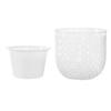 Self-absorbing Flowerpot with Absorbent Rope Transparent Water Level Flowerpot Honeycomb Texture Plant Pot for Indoor Plants