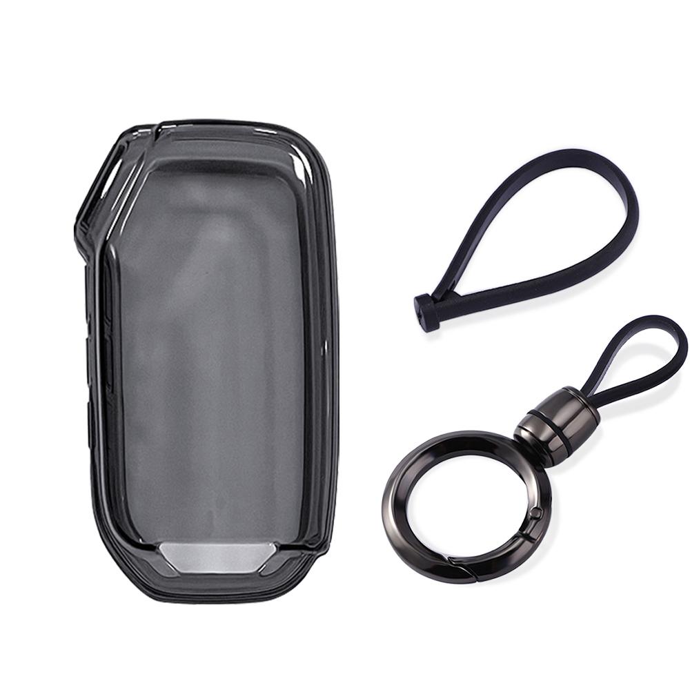 For Kia K5 Proceed Ceed Niro Sportage Xceed Seltos - Transparent Tpu Flip Folding Remote Key Case Keychain Car Key Cover