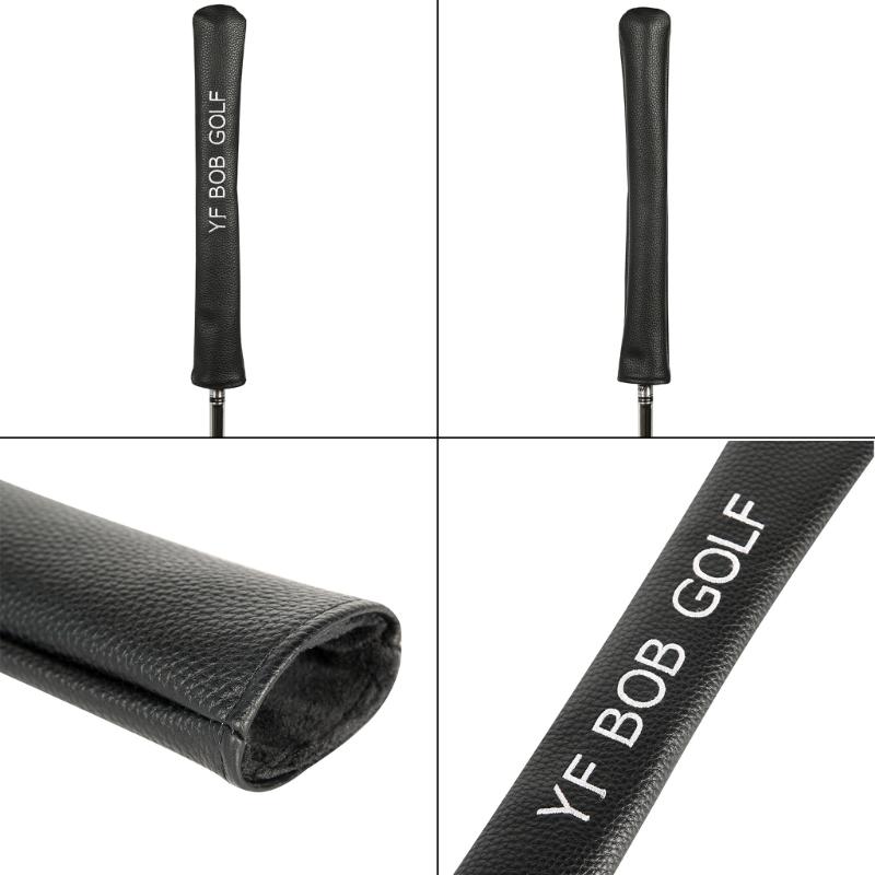 Watertight Golf Alignment Stick Holder Headcover PU Protection Cover for Aiming Exercise, Golf Alignment Stick Cover