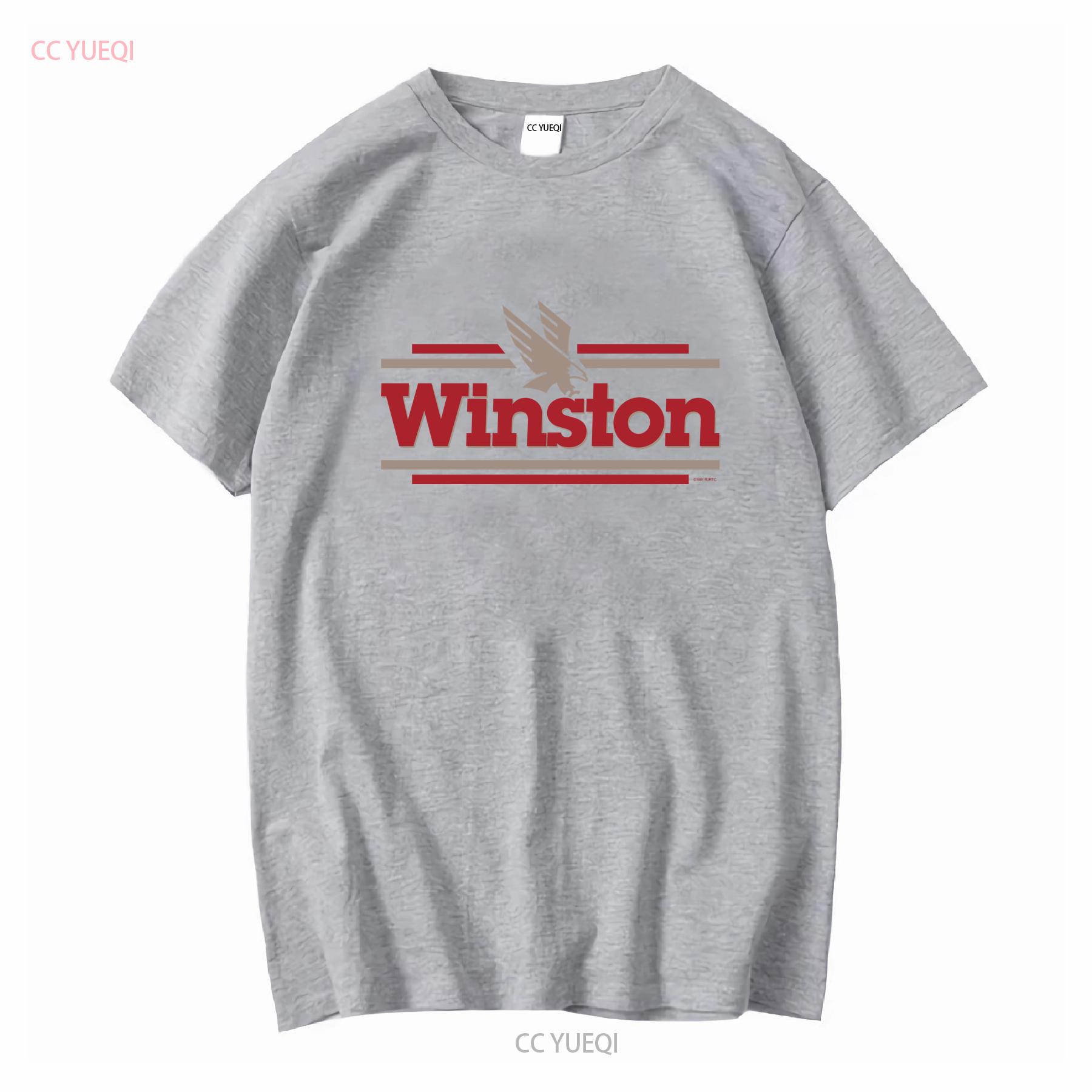 Винтажная футболка Winston Cigarettes 90-х Мужская Размер 42 Карман с орлом с длинным или коротким рукавом винтажная Стирка Мягкая streetwear Дышащая S