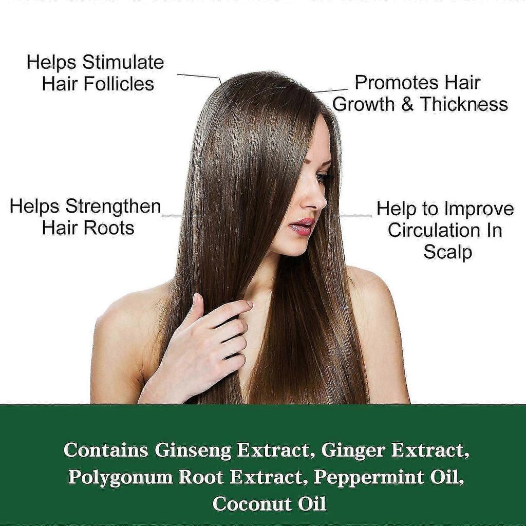 Revitalizing Hair Essential Oil with Ginseng & Peppermint  Strengthen, Thicken & Nourish Hair Naturally  Promotes Healthy Growth, Soft, Shiny, Fuller