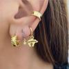 Animal Series Earrings Bling Zircon Hoop Earrings For Women Girls Wedding Jewelry Pendientes Orecchini Drop Earrings Trend