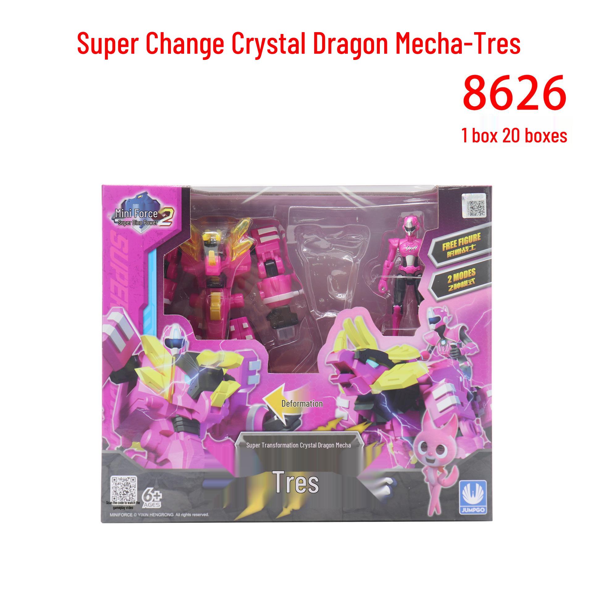 Мини Форс Супер Сила Дино 2: Игрушка Тира Конг Флэш Дракон Мех