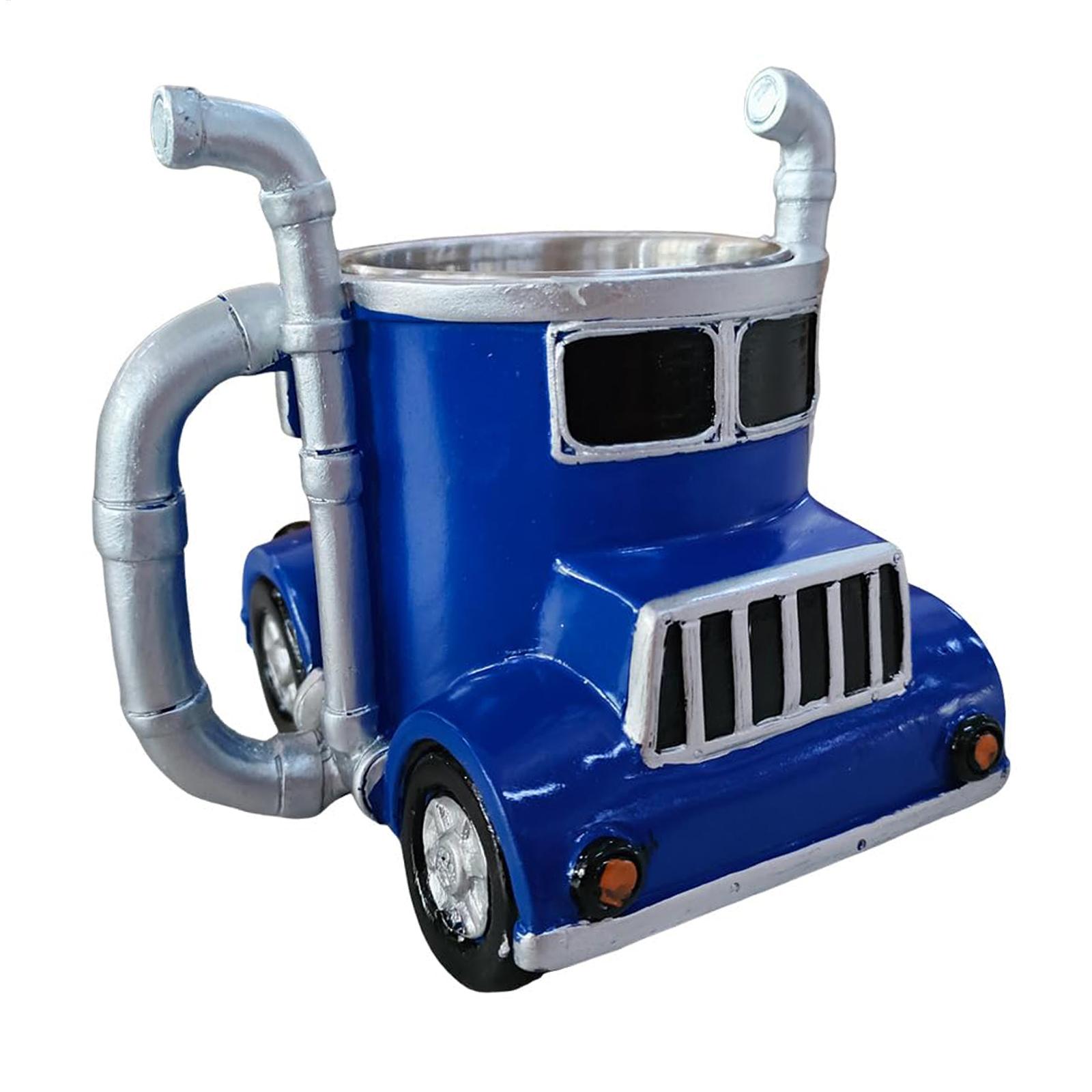 

Реалістична кружка у формі вантажівки з міцного полімерного матеріалу, ідеальна для любителів вантажівок та любителів спорту на відкритому повітрі синій