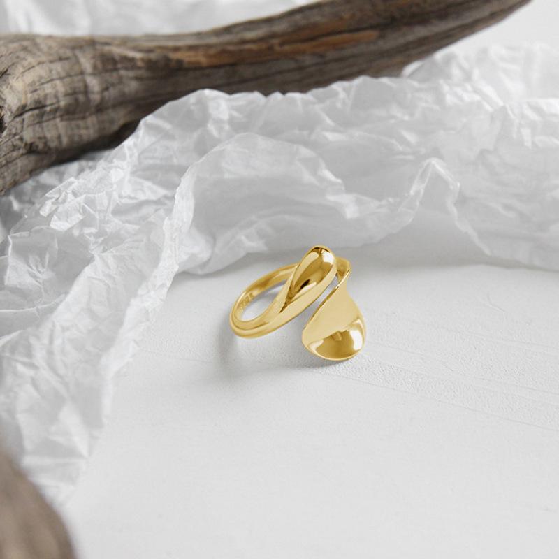 Minimalist Opening Glossy Line Ring INS Wind Niche Design Sense Fashion Hundred Match Adjustable Finger Ring Tide Finger Rings Geometric Party Jewelry