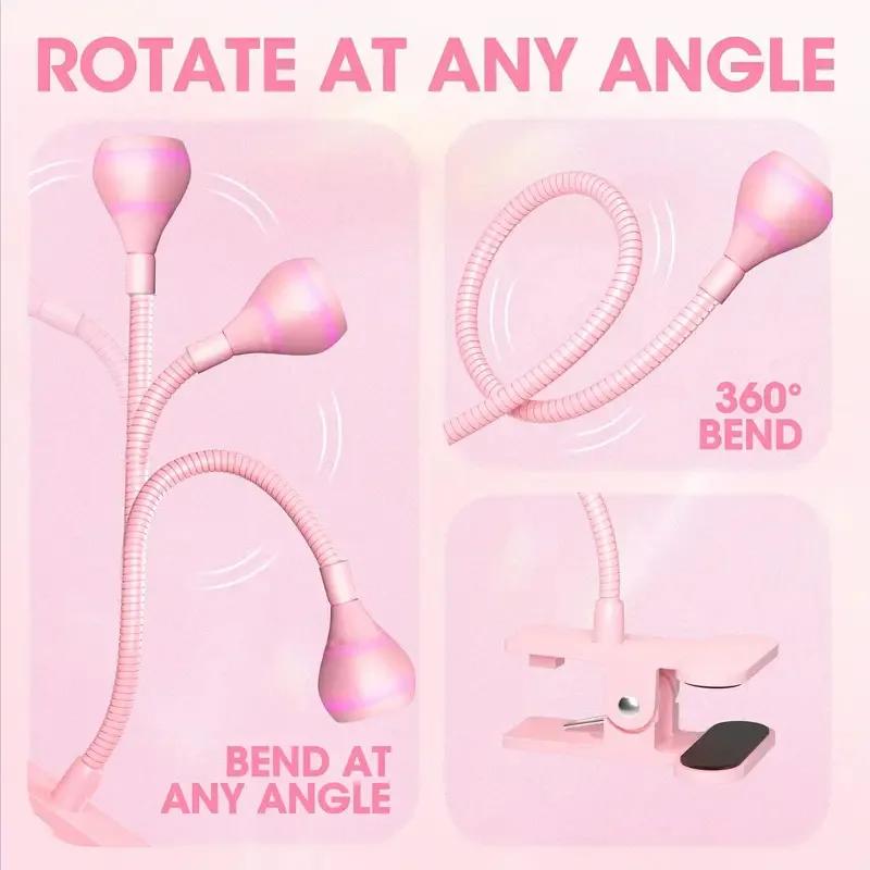 Professionelle UV-Lampen zum Anklipsen, Metallröhre, UV-Lampe, USB, Mini-UV-Gel-Härtungslicht, Schreibtischlampen, Nageltrockner, DIY, 360 ° drehbar