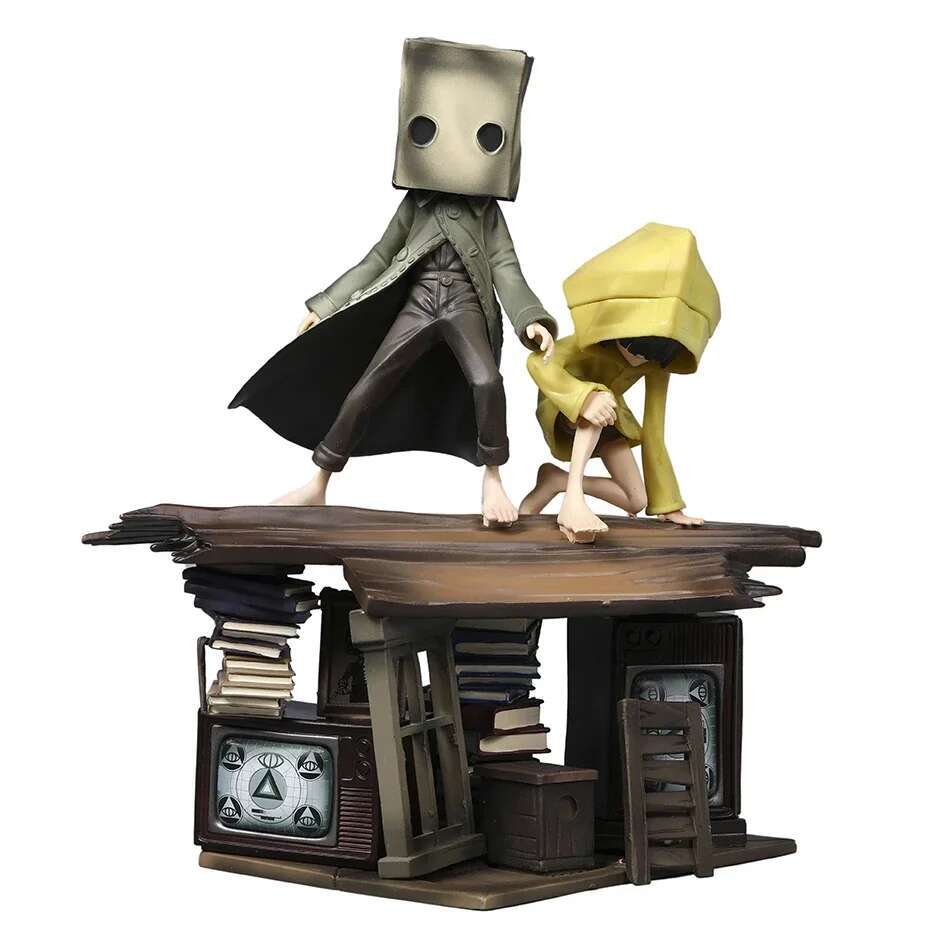 

NEW 22CM Little Nightmares Six & Mono PVC Figure Toy Collection Model Statue Action Figure Model Toy Desktop Ornament Gifts