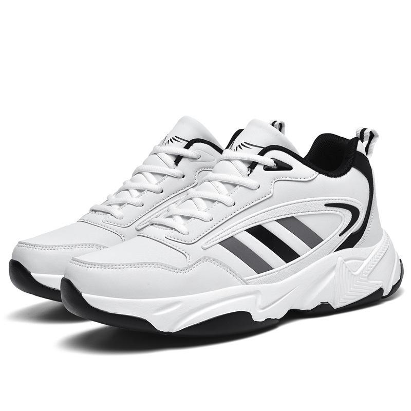 

Running shoes casual shoes men s new men s shoes sports leather surface 2025 spring and autumn velvet large size autumn and winter wear-resistant and 38