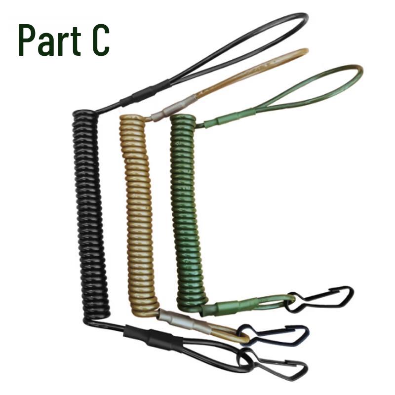 Tactical Retractable Kevlar Gun Lanyard