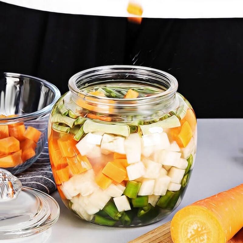 Homeglen 4-Piece Glass Storage Jar Set