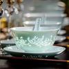 Aowei Jingdezhen Celadon Linglong Dinnerware Set - European Style Gold-Traced Porcelain