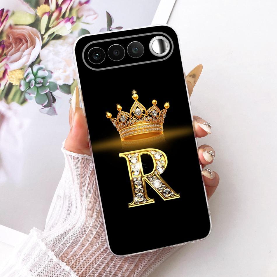 For Realme 16 RMX5171 2026 Fashion Crown Letter Phone Case For Realme 16 5G Soft Silicone TPU Cases