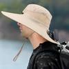Waterproof with 2 Solar Fan UPF 50+ Wide Brim Solar Fan Hat  for Men Women