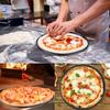 Pizza Tray For Oven 4-Pieces Non-Stick Carbon Steel Kitchen Bakeware Oven Pizza Tray For Home Dorm Hotel Bathroom Dormitory