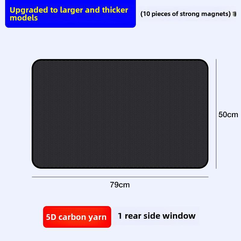 Magnetic Mesh Car Sunshade: Heat-Insulating Sun Protection Cloth