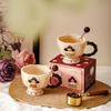 Retro Cardamom Girl Cute Mug Mug Creative Ceramic Cup Office Water Cup Coffee Cup Breakfast Milk