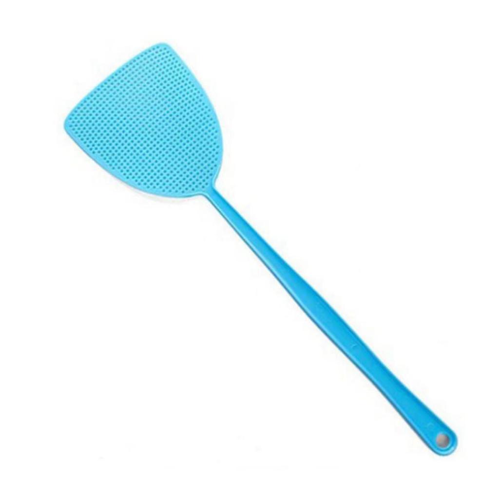 Durable Long-Handle Fly & Mosquito Swatter with Thickened Plastic