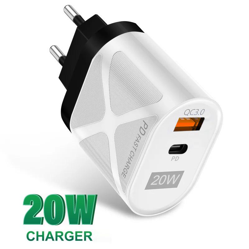 PD33W QC3.0 65W GaN Multi-port Fast Charging European Standard Charger with 9V/12V Support