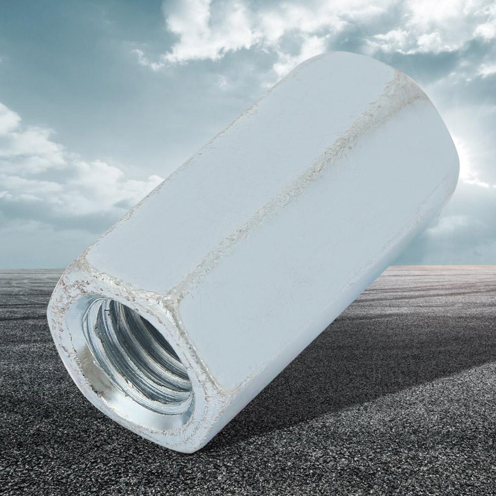 1 buc. Oțel Carbon Zincat Cuplaj Tijă Lungă Piuliță Hexagonală Elemente de Fixare Filetate