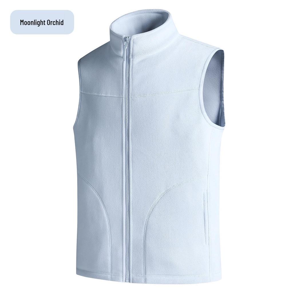 Autumn/Winter 2026 Unisex European Size Fleece Vest for Hiking and Fitness - Warm Sleeveless Jacket