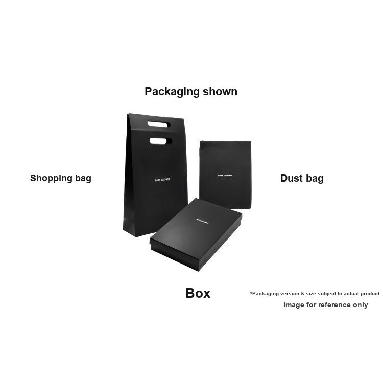 Saint Laurent Ysl Monogram Gold Logo Calfskin Smooth Leather Crossbody Phone Bag Women bags Black 635095-0U40J-1000