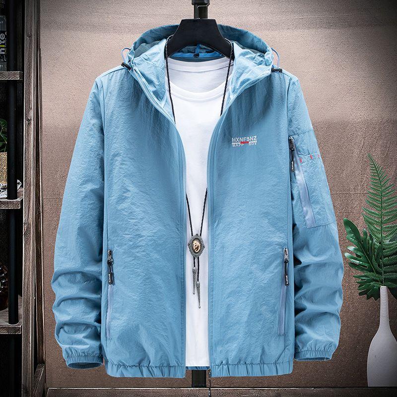 Summer Sunscreen Jacket Men Outdoor Skin Clothing Quick Dry Skin Coat Men Sports Coats Cycling Hiking Fishing Camping Jackets