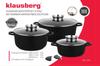 KLAUSBERG KB-7359 8-PIECE GRANITE POTS SET
