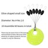 Premium Silicone Fishing Floats Stoppers Extra Tight Rubber 100Pcs Bulk Olive Shape Angling Accessory High Elasticity Durable