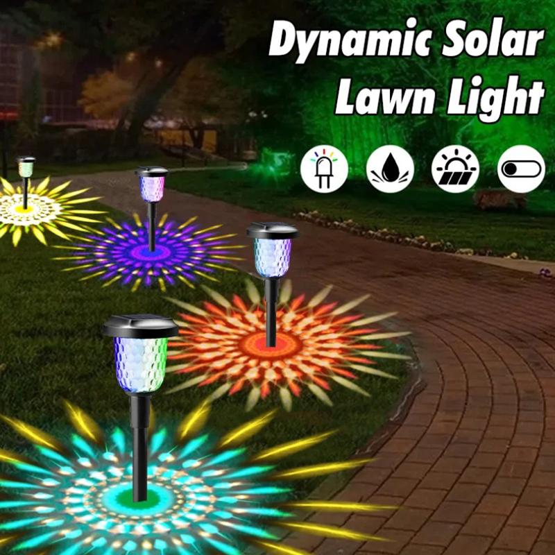Solární venkovní osvětlení Nové zahradní lampy Vodotěsná Krajinná cesta na dvorek Zahrada Trávník Terasa Dekorativní LED osvětlení