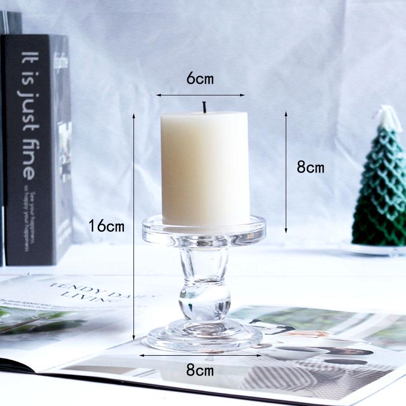 Nordic Retro Glass Candlestick - Romantic Candlelight for Weddings, Restaurants, and Parties