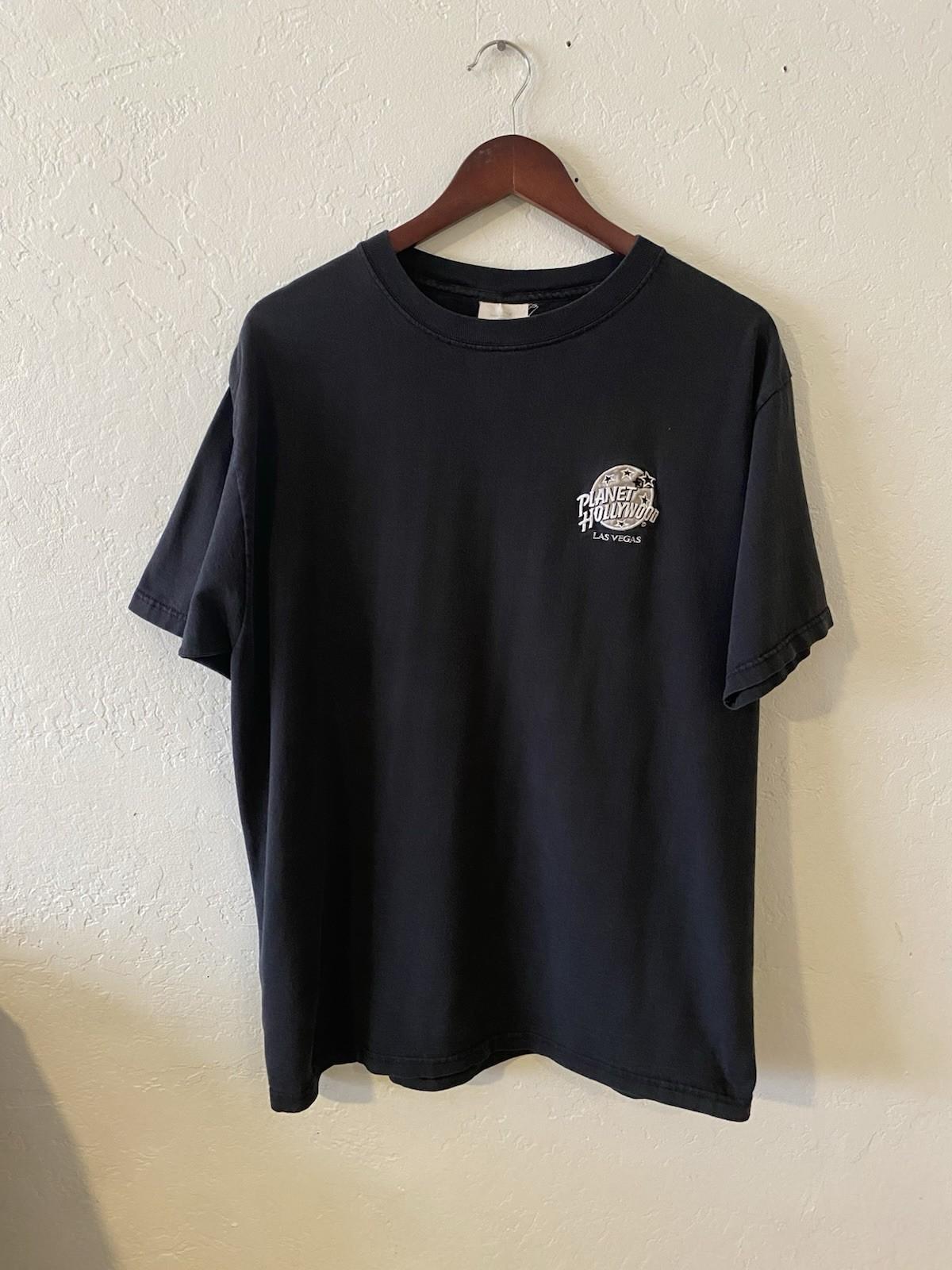 Vintage 2000s Planet Hollywood Men’s Black Large T-Shirt Unisex T-Shirt XXXXL