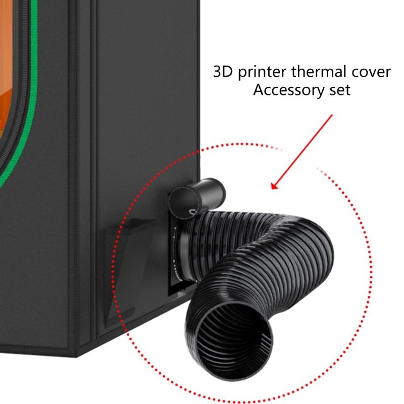USB 5V Powered Ventilation System 800x800x250mm 4000RPM Fan for Smokes Odor Removal 3D Printing Enclosure Accessories