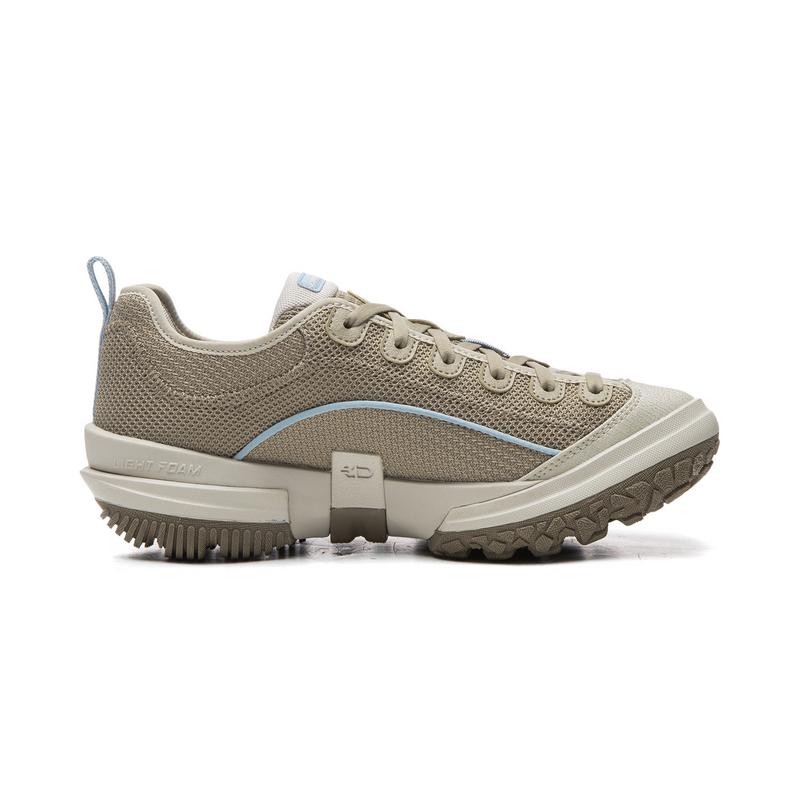 Li Ning Outdoor CF Tracing Low top Mountaineering Hiking Shoes Women's Tea Milk Umber Mica Gray AHCW044-6