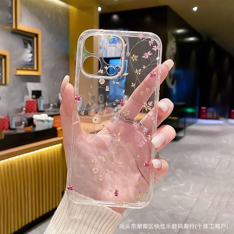 Fresh Floral for iPhone11/12/13/14/15/16ProMax iPhone Case XS/XR Anti-drop