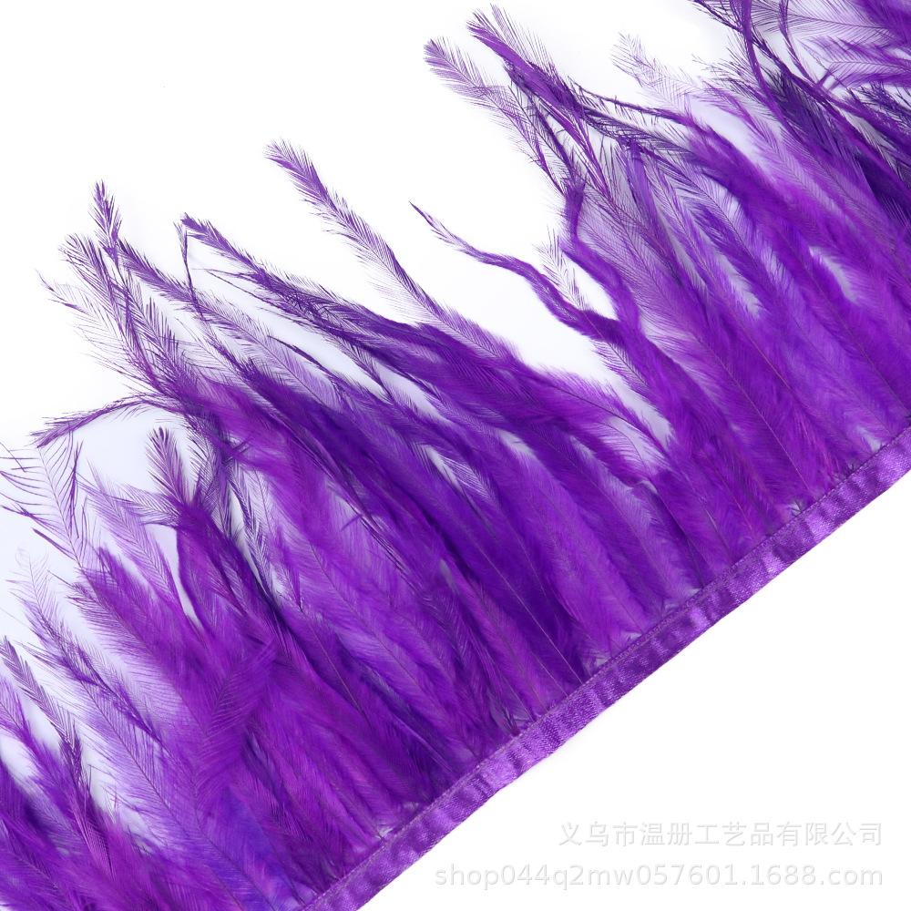 

15-20 см Полезная птичья ткань для волос Края Одежные аксессуары Подвесной материал Ткань из перьев эму Ремень Рукоделие Сделай сам темно-фиолетового