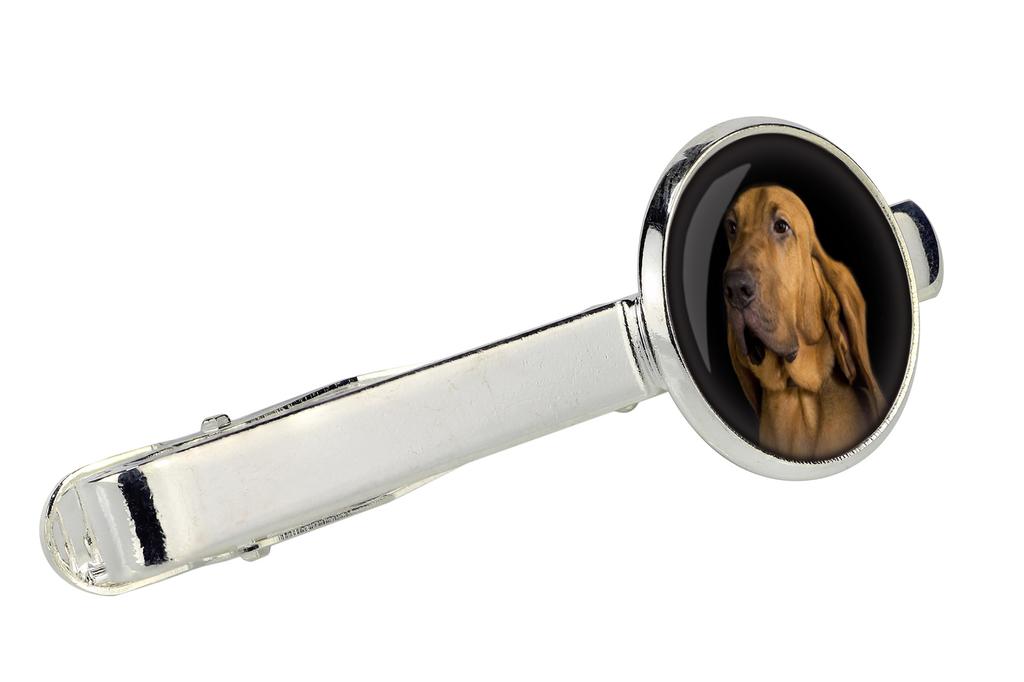Bloodhound, St. Hubert Hound, Sleuth-hound - cufflinks and tie with your photo, a suit decoration, men's jewelry from the Art-Dog brand.