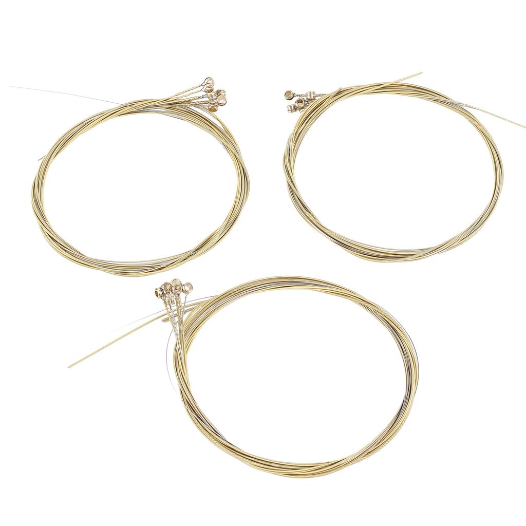 3Set Universal Steel Acoustic Folk Guitar Strings Replacement Musical Instrument Accessories3Set Brass Strings